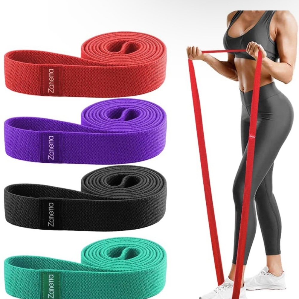 Long Resistance Bands Exercise Set, 4